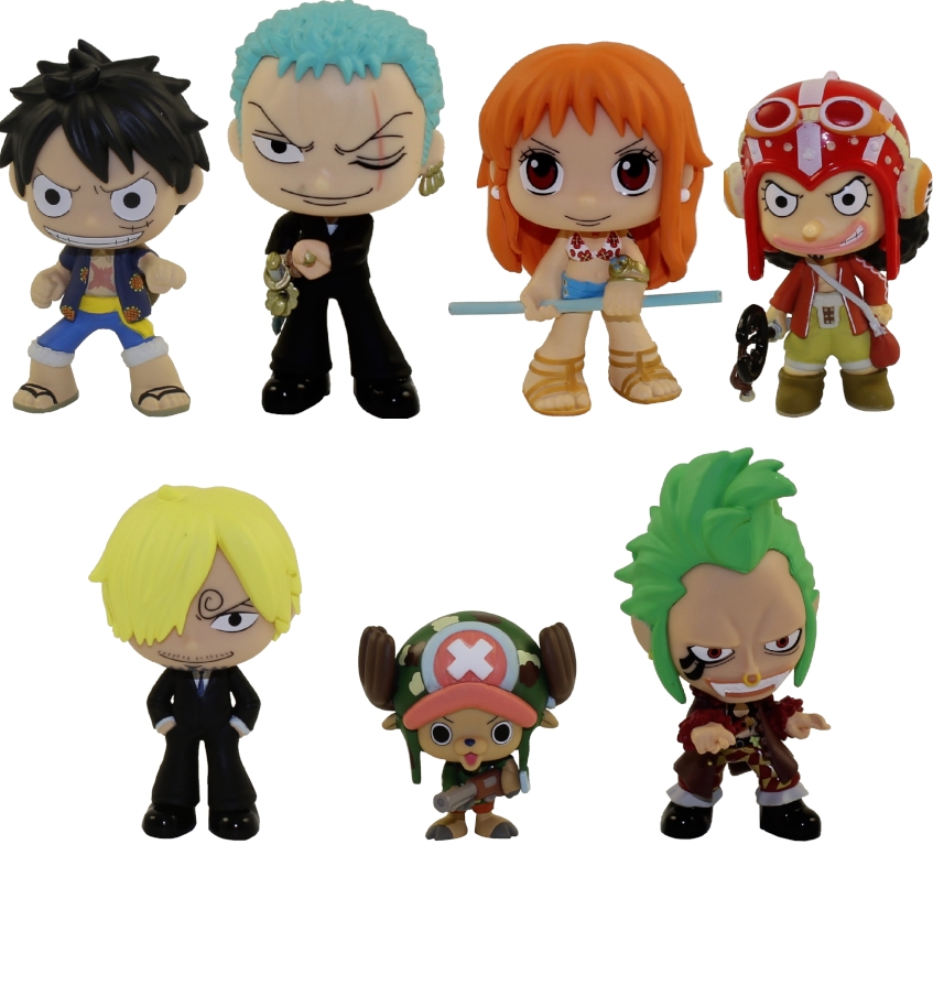 Funko Mystery Minis Vinyl Figures - One Piece S1 - SET OF 7 (Nami, Usopp, Sanji, Tony Chopper +3)