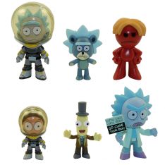 Funko Mystery Minis Vinyl Figures - Rick & Morty S3 - SET OF 6 (Meeseeks, Holo Clone, Teddy Rick +3)