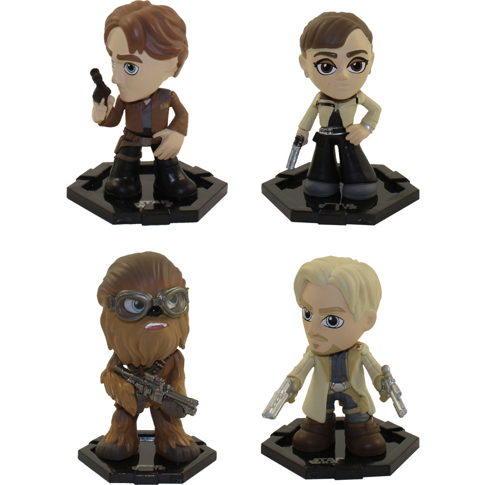 Funko Mystery Minis Vinyl Figures - Solo: A Star Wars Story S1 - SET OF 4 (Han, Chewbacca, Qi'ra +1)