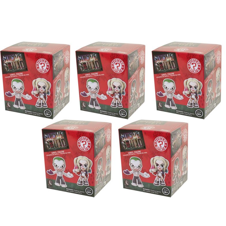 Funko Mystery Minis Vinyl Figure - Suicide Squad - Blind Packs (5 Pack Lot)
