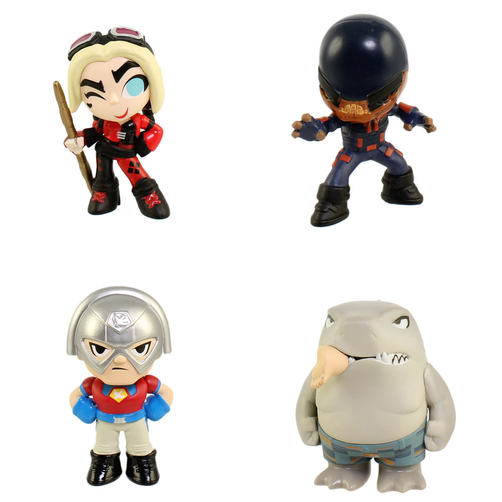 Funko Mystery Minis Vinyl Figures - The Suicide Squad (2021) - SET OF 4 (Harley, King Shark +2)