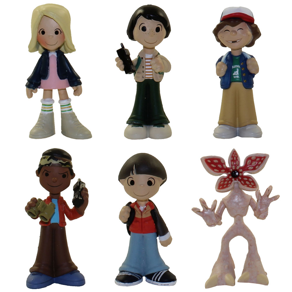 Funko Mystery Minis Vinyl Figures - Stranger Things - SET OF 6 Base Figures (Mike, Will, Eleven +3)
