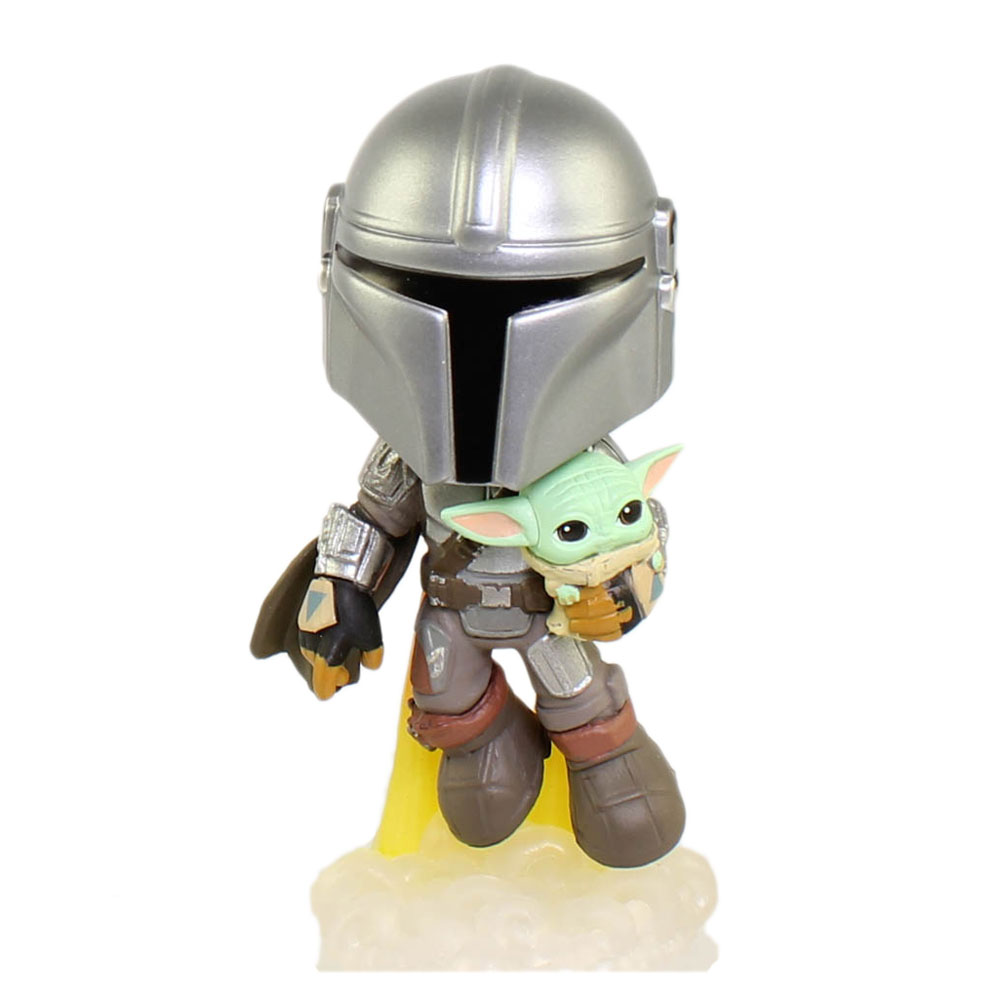 Funko Mystery Minis Figure - The Mandalorian S1 - MANDALORIAN w/ The Child (Jetpack)(3.5 inch) 1/24