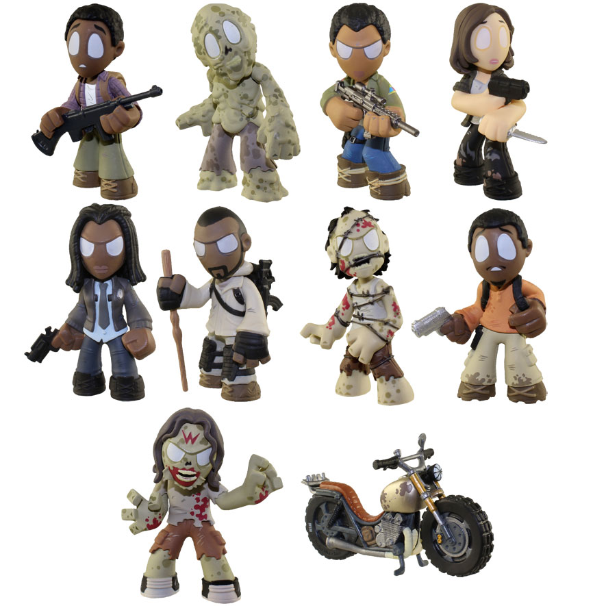 Funko Mystery Minis Vinyl Figures - The Walking Dead - Series 4 - SET OF 10 BASE FIGURES