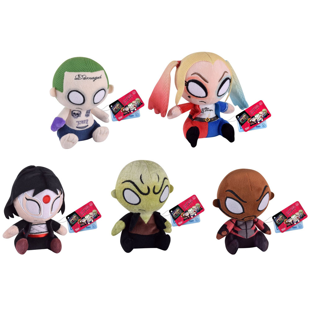 Funko Mopeez Plush Figures -Suicide Squad - SET OF 5 (Joker, Harley Quinn, Katana, Deadshot & Killer