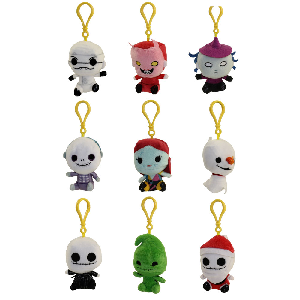 Funko Mystery Mini Plush Clips - Nightmare Before Christmas Series 1 - COMPLETE SET OF 9