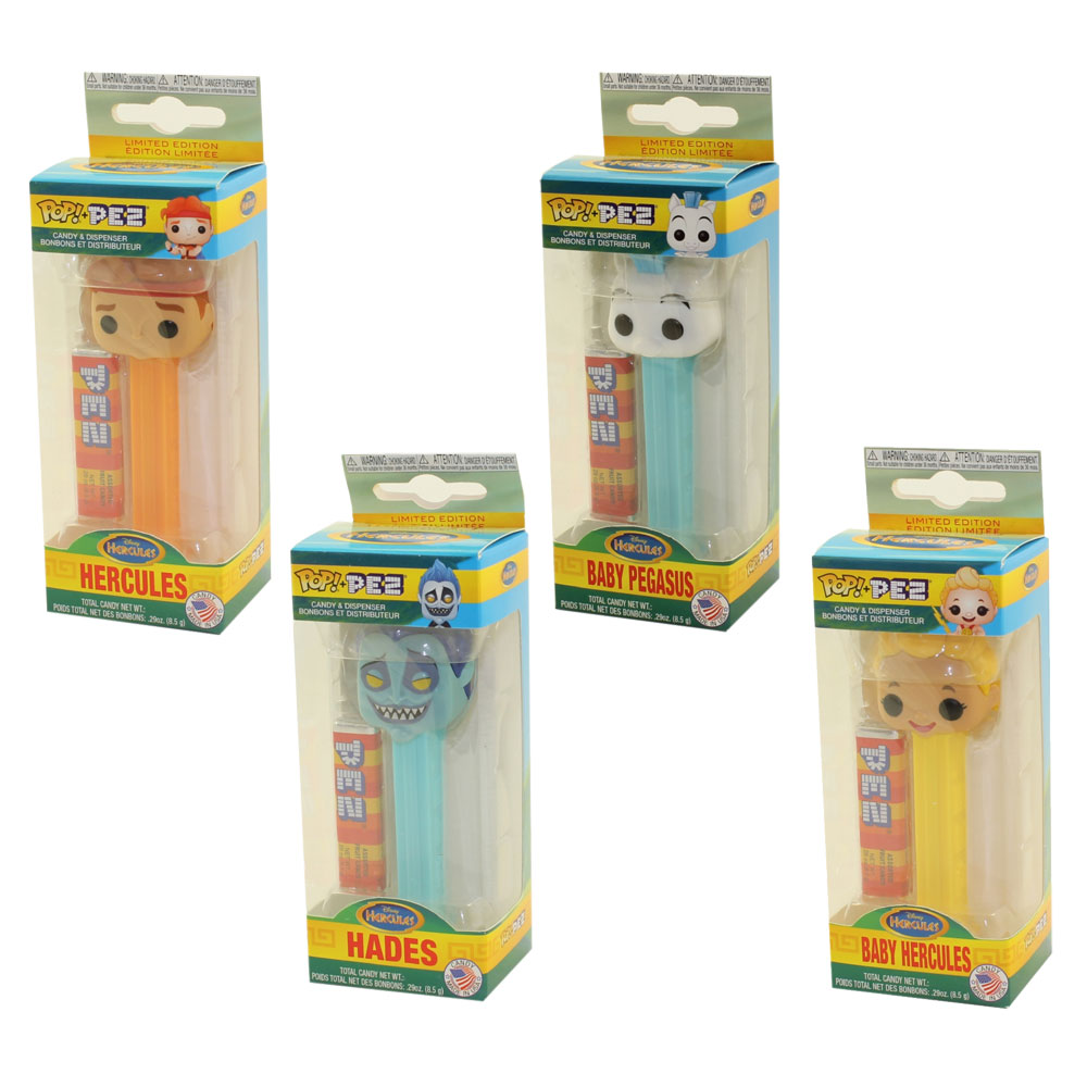 Funko POP! PEZ Dispenser - Disney's Hercules - SET OF 4 (Pegasus, Hades & 2 Hercules)