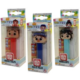 Funko POP! PEZ Dispensers - Wreck-It Ralph - SET OF 3 (Vanellope, Fix-it-Felix & Ralph)