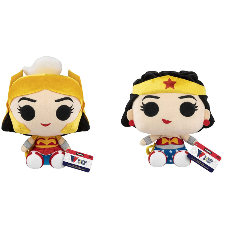 Funko POP! Plushes - Wonder Woman (80 Years) - SET OF 2 WONDER WOMEN (1950s & 1987)(7 inch)