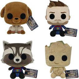 Funko Collectible POP! Plushes - Guardians of the Galaxy Vol. 3 - SET OF 4 (Rocket, Groot, Cosmo +1)