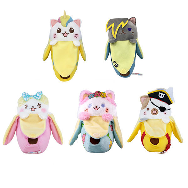 Funko Plushies - Bananya and the Curious Bunch S2 - SET OF 5 (Emo, Pirate, Rainbow +2)