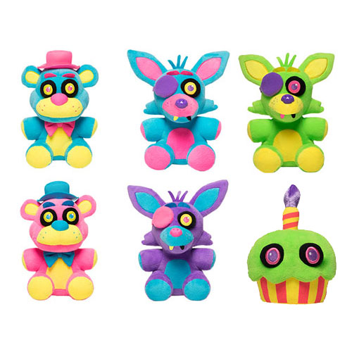Funko Collectible Blacklight Plush - Five Nights at Freddy's - SET OF 6
