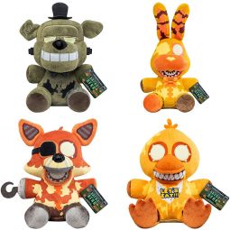Funko Collectible Plushes - Five Nights at Freddy's Dreadbear S1 - SET OF 4 (Grim Foxy +3)(6 inch) Funko Collectible Plushes - Five Nights at Freddy's Dreadbear S1 - SET OF 4 (Grim Foxy +3)(6 inch)