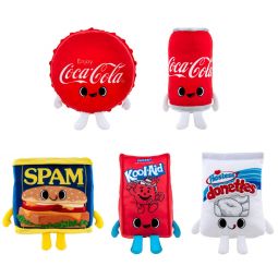 Funko Collectible Foodies S1 Plushies - SET OF 5 (Kool-Aid, Spam, Donettes & 2 Coca-Cola)(8 inch)