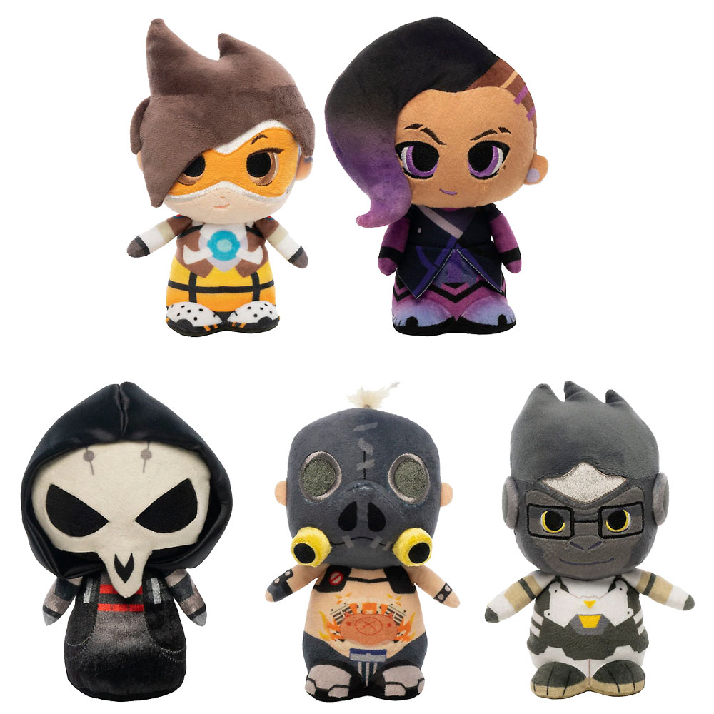 Funko SuperCute Plushies - Overwatch - SET OF 5 (Sombra, Winston, Tracer, Reaper & Roadhog)