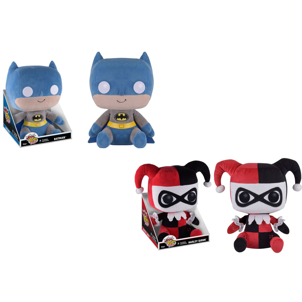 Funko Mega POP! Plush - DC Universe - SET OF 2 (Batman & Harley) (Jumbo Size - 16 inch)