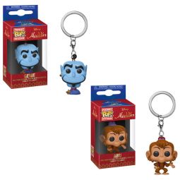 Funko Pocket POP! Keychains - Disney's Aladdin - SET OF 2 (Genie & Abu)