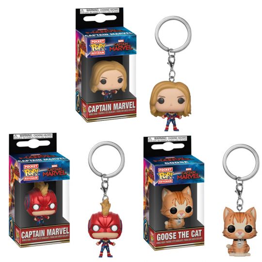 captain marvel pop keychain