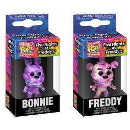 Funko Pocket POP! Keychains - Five Nights at Freddy's - SET OF 2 (Tie-Dye Bonnie & Freddy)