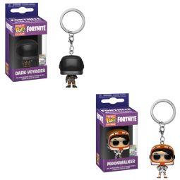 Funko Pocket POP! Keychains - Fortnite S1 - SET OF 2 (Moonwalker & Dark Voyager)