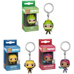 Funko Pocket POP! Keychains - Fortnite S1 - SET OF 3 (Rex, Raptor & Brite Bomber)(Ships February) Funko Pocket POP! Keychains - Fortnite S1 - SET OF 3 (Rex, Raptor & Brite Bomber)(Ships February)
