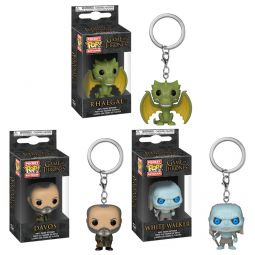 Funko Pocket POP! Keychains - Game of Thrones - SET OF 3 (Rhaegal, Davos & White Walker)(Ships TBD Funko Pocket POP! Keychains - Game of Thrones - SET OF 3 (Rhaegal, Davos & White Walker)(Ships TBD