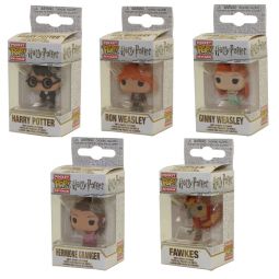Funko Pocket POP! Keychains - Harry Potter S3 - SET OF 5 (Fawkes, Ron, Ginny, Hermione & Harry)