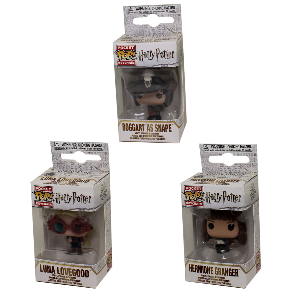 Funko Pocket POP! Keychains - Harry Potter S4 - SET OF 3 (Hermione, Snape & Luna Lovegood)