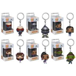 Funko Pocket POP! Keychains - Overwatch S2 - SET OF 6 (Winston, Sombra, Soldier, Pharah & D.VA)