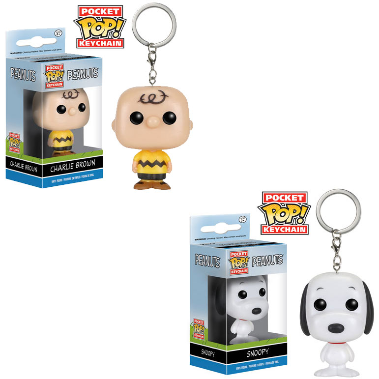 Funko Pocket POP! Keychains - Peanuts - SET OF 2 (Snoopy & Charlie Brown) (1.5 inch)