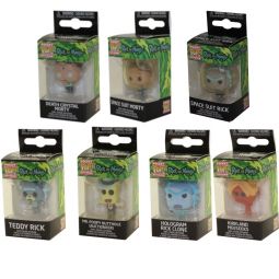 Funko Pocket POP! Keychains Rick and Morty S3 - SET OF 7 (Teddy Rick, Armed Morty +5)