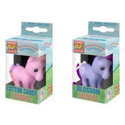 Funko Pocket POP! Keychains - Retro My Little Pony - SET OF 2 (Cotton Candy & Blossom)