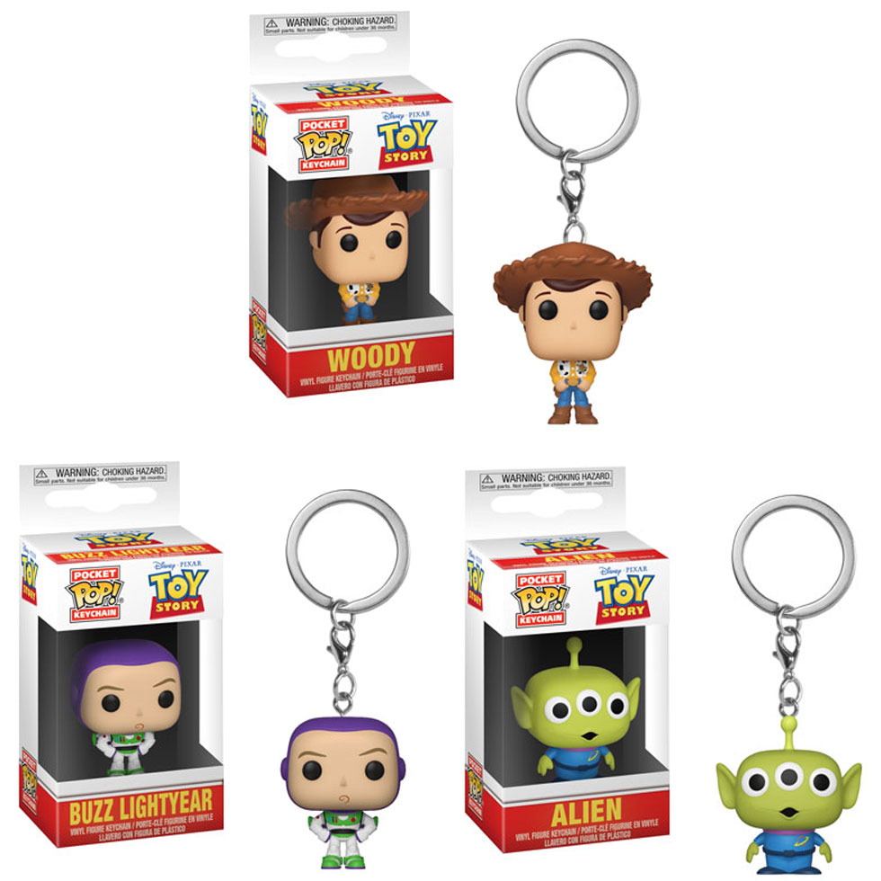 Funko Pocket POP! Keychains - Toy Story - SET OF 3 (Woody, Buzz & Alien)