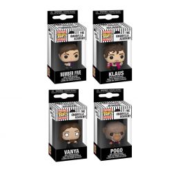 Funko Pocket POP! Keychains - Umbrella Academy - SET OF 4 (Vanya, Pogo, Klaus +1)