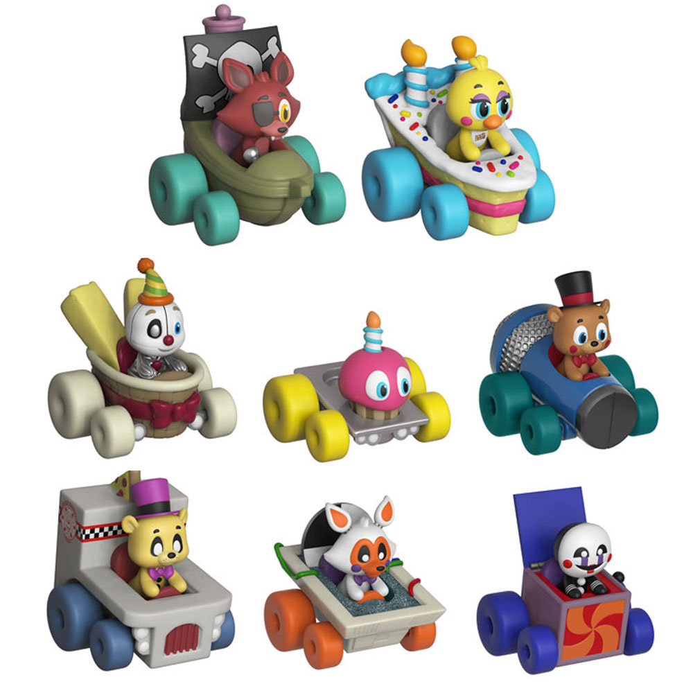 Funko Die-Cast Metal Super Racers - Five Nights at Freddy's - SET OF 8 (Chica, Cupcake, Ennard, Lolb