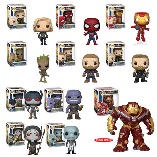 funko pop marvel avengers infinity war vinyl bobble heads set