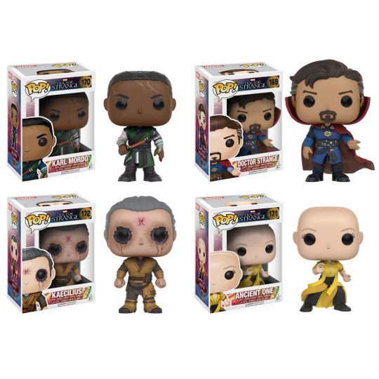 funko pop marvel vinyl bobble heads doctor strange set of 4