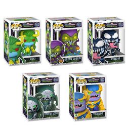 Funko POP! Marvel - Mech Strike Monster Hunters Vinyl Bobble Figures - SET OF 5 (Thanos, Venom +3)