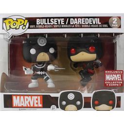 Funko POP! Marvel Collector Corps - Vinyl Bobble-Head Figures 2-Pack - BULLSEYE & DAREDEVIL *EXCL*