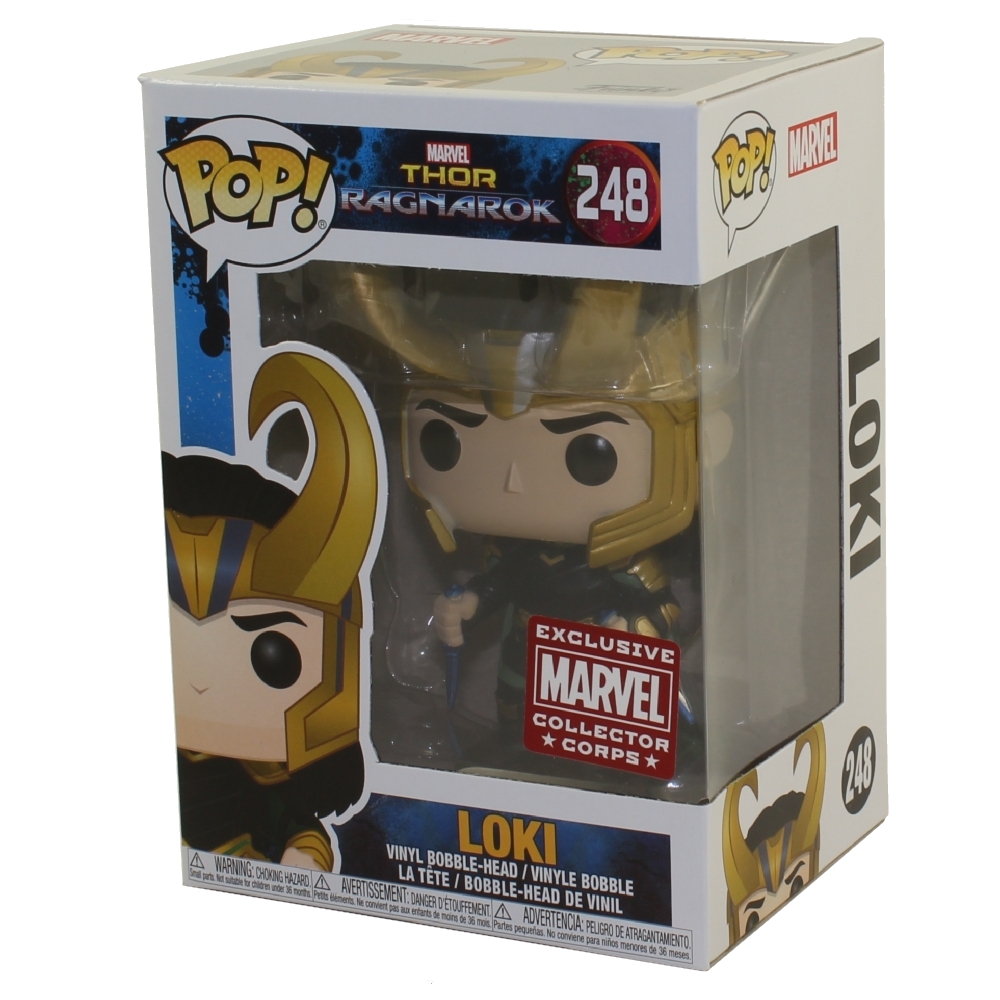 Funko POP! Marvel Collector Corps - Thor Ragnarok Vinyl Bobble-Head Figure - LOKI #248 *Exclusive*
