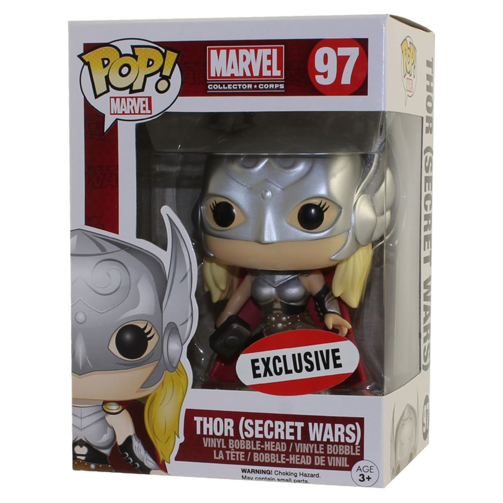 Funko POP! Marvel Collector Corps Vinyl Bobble-Head Figure - THOR (Secret Wars) #97 *Exclusive*