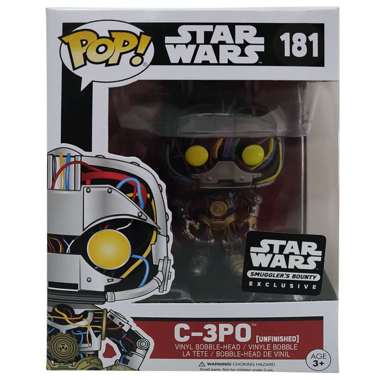 Funko POP! Star Wars Smuggler's Bounty Vinyl Bobble-Head - C-3PO (Unfinished) #181 *Exclusive*