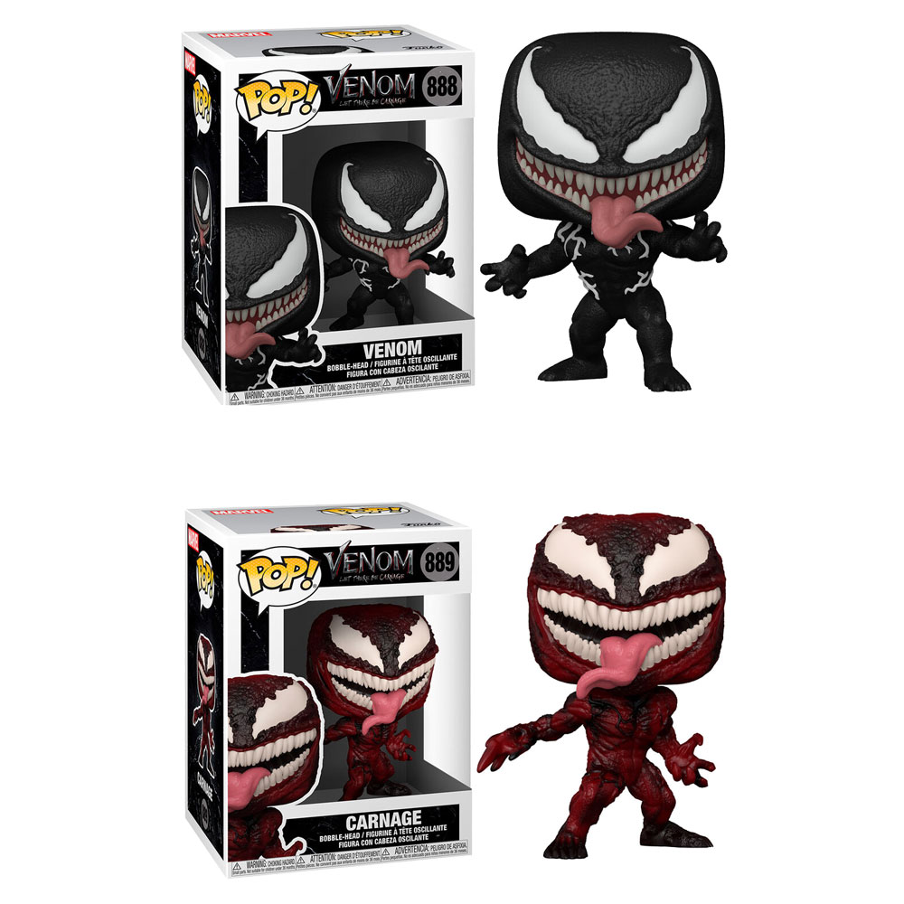 Funko POP! Marvel - Venom: Let There Be Carnage Vinyl Bobble Figures - SET OF 2