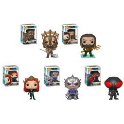 Funko POP! Heroes - Aquaman Vinyl Figures - SET OF 5 (Arthur, Mera, Orm, Black Manta +1)(Ships May) Funko POP! Heroes - Aquaman Vinyl Figures - SET OF 5 (Arthur, Mera, Orm, Black Manta +1)(Ships May)