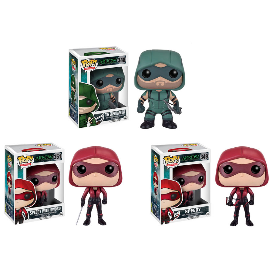 Funko POP! TV - Arrow Vinyl Figures - SET OF 3 (Green Arrow & 2 Speedy)