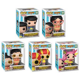 Funko POP! Animation - Bob's Burgers S3 Vinyl Figures - SET OF 5 (Gene, Linda, Tina, Louise +1)