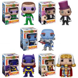 Funko POP! Heroes - Batman Classic TV Series 1 Vinyl Figures - SET OF 5 (Penguin, Riddler, Freeze, K Funko POP! Heroes - Batman Classic TV Series 1 Vinyl Figures - SET OF 5 (Penguin, Riddler, Freeze, K