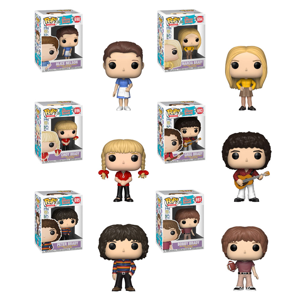 Funko POP! Television - Brady Bunch Vinyl Figures - SET OF 6 (Greg, Alice, Peter, Cindy +2)