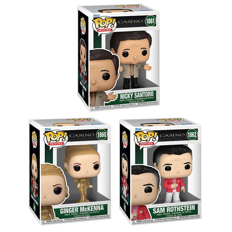 Funko POP! Movies - Casino Vinyl Figures - SET OF 3 [Ginger, Nicky & Sam]