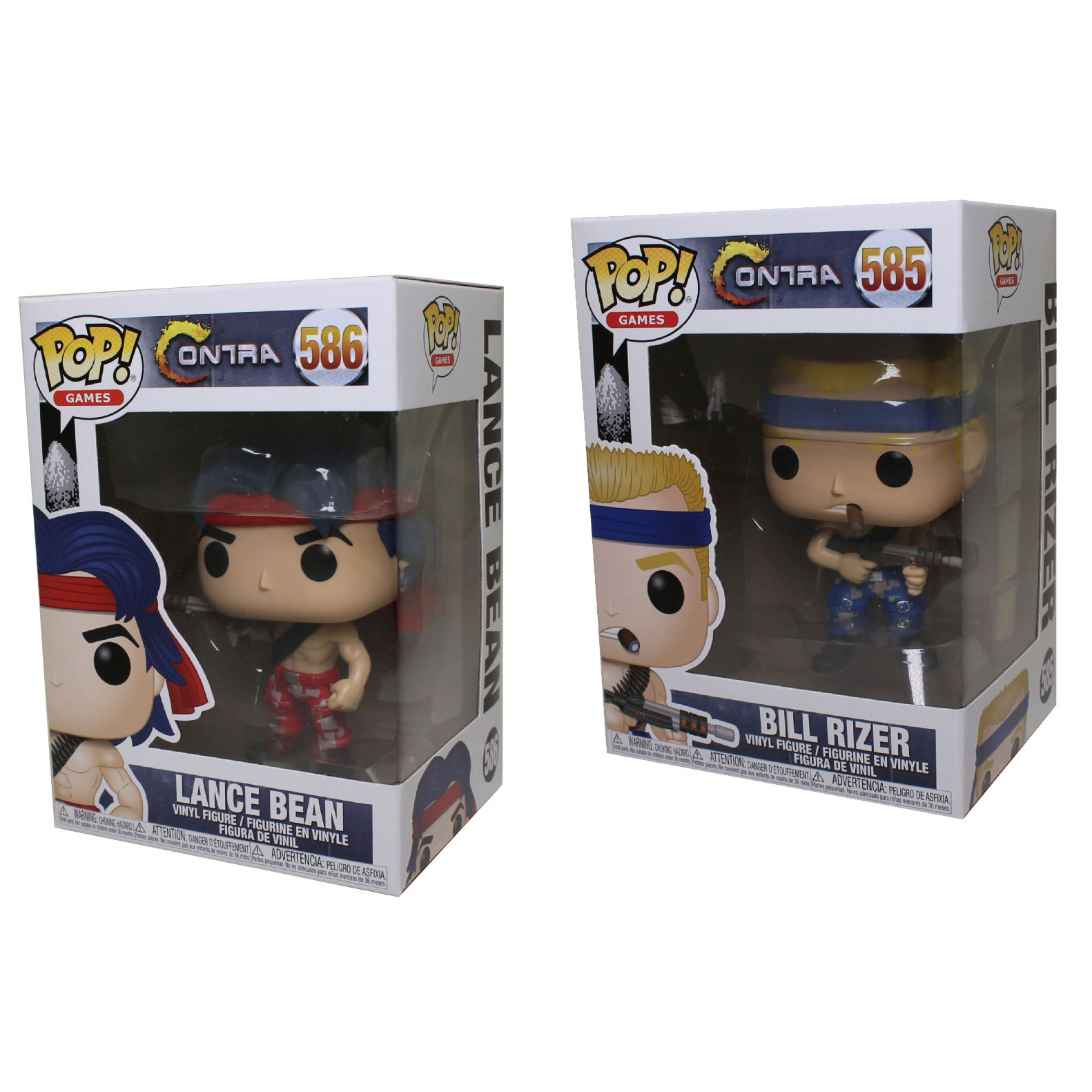 Funko POP! Games - Contra Vinyl Figures - SET OF 2 (Bill & Lance)